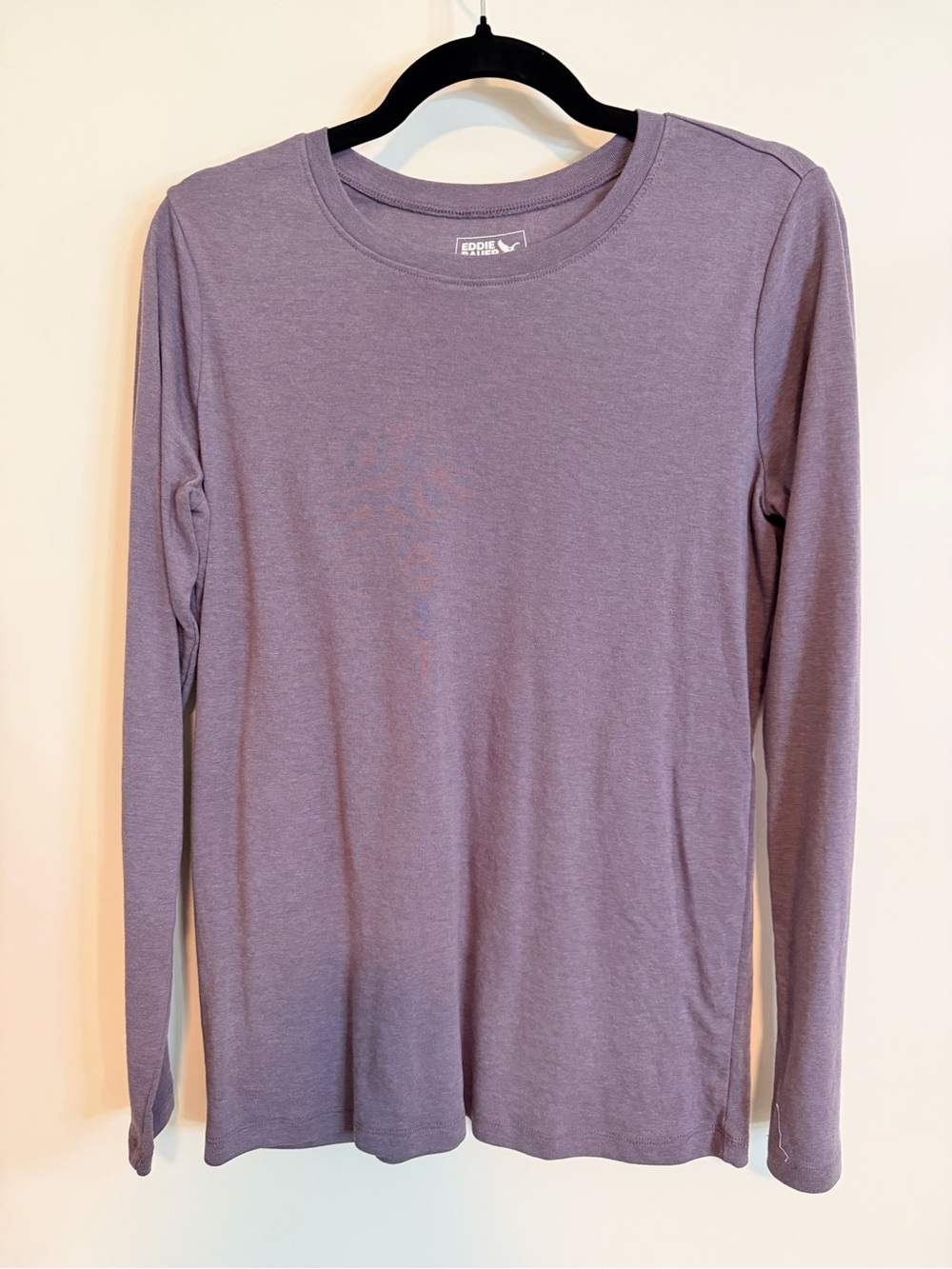 Eddie Bauer Lavender Long Sleeve Crewneck Tee